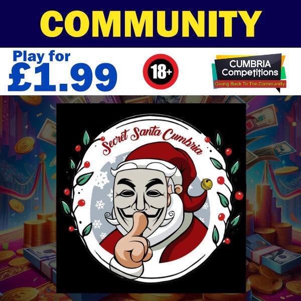 in a £1,000 cash prize & £1000 donation to Secret Santa Cumbria – with instant wins of £20 in site credits!
